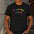Grateful Dad Fathers Day Tie Dye Letters Shirt For Dads Men's Casual T-Shirt Dark Grey