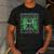 Green Sport Loud Proud Cheer Coach Dad Father's Day Men's Casual T-Shirt Dark Grey