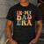 Groovy In My Dad Era Dad Father's Day Men's Casual T-Shirt Dark Grey