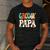 Groovy Papa Dad Retro Hippie 60s 70s Party Outfit Men Men's Casual T-Shirt Dark Grey