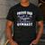 Gymnastics Watercolor Proud Dad Of A Flippin Awesome Gymnast Men's Casual T-Shirt Dark Grey