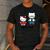 Hello Kitty Best Dad Fathers Day Small Men's Casual T-Shirt Dark Grey
