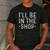 I'Ll Be In The Shop Mechanic Dad Joke Handyman Grandpa Men's Casual T-Shirt Dark Grey