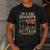 I'm A Dad Grandpa And Veteran Patriotic US Flag Veterans Day Men's Casual T-Shirt Dark Grey