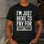 I'm Just Here To Pay For Everything Shirt Mom Dad Men's Casual T-Shirt Dark Grey