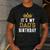 It's My Dad's Birthday Party Family Matching Small Men's Casual T-Shirt Dark Grey