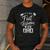 It's My First Birthday As A Dad Father Party Daddy Papa Men's Casual T-Shirt Dark Grey