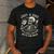 Just A Dad Who Always Came Back Skeleton Fathers Day Men's Casual T-Shirt Dark Grey
