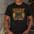 Leveled Up To Dad Of 3 Three Daddy Again 2025 Father's Day Men's Casual T-Shirt Dark Grey
