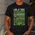 Look At Those Stripes Lawn Mowing Dad Lawn Mower Small Men's Casual T-Shirt Dark Grey