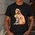 I Love Dad Patriotic Golden Retriever Canine Dog Lover Men's Casual T-Shirt Dark Grey