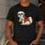 I Love Dad Tattoo Shih Tzu Dad Father's Day Men's Casual T-Shirt Dark Grey