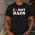 I Love I Heart Hot Dads Shirt Men's Casual T-Shirt Dark Grey