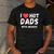 I Love Hot Dads With Beards I Heart Hot Dads Shirt Men's Casual T-Shirt Dark Grey