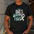 Lung Cancer Dad Ribbon Men's Casual T-Shirt Dark Grey