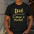 Magical Dad Manager Of Mischief Birthday Family Matching Men's Casual T-Shirt Dark Grey