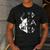Men Celtic Norse Mythology Viking Dad Men's Casual T-Shirt Dark Grey