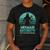 Mermaid Security Vintage Birthday Party Dad Father Day Men's Casual T-Shirt Dark Grey