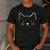 Minimalist Cat Mom Cat Dad Men Kids Women Cat Men's Casual T-Shirt Dark Grey