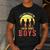 Mom Of 3 Boys Dad I Have Three Boys Dad Of 3 Boys Mom Of 3 Men's Casual T-Shirt Dark Grey