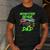 Monster Truck Dad Family Matching Birthday Party Fathers Day Men's Casual T-Shirt Dark Grey