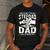Not The Stepdad Dad That Stepped Up Fathers Day 2025 Men's Casual T-Shirt Dark Grey