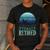 Ofishally Retired Fishing Retro Retirement Dad Men Men's Casual T-Shirt Dark Grey Ofishally Retired Fishing Retro Retirement Dad Men Men's Casual T-Shirt Dark Grey