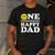 One Happy Dude Dad 1st Birthday Family Matching Men's Casual T-Shirt Dark Grey