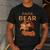 Papa Bear Bears Animal Pun Lover Dad Father Daddy Father's Men's Casual T-Shirt Dark Grey