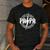 Papa Like A Grandpa Fathers Day Rocker Dad Rock Music Men Men's Casual T-Shirt Dark Grey