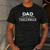 Parenting Dad Of A Threenager Men's Casual T-Shirt Dark Grey