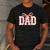 Pink Bow Dad Dad Life Best Dad Ever Father's Day Tees Men's Casual T-Shirt Dark Grey