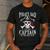 Pirate Dad I Be The Captain Of This Here Crew Pirate Dad Men's Casual T-Shirt Dark Grey