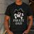 Pirate Father Pirate Dad Halloween Men's Casual T-Shirt Dark Grey