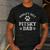 Pitsky Dog Dad World's Best Pitsky Daddy Men Women Girls Kids Men's Casual T-Shirt Dark Grey