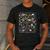 Play Cars On Dad's Back Mom's Back City Map BACK PRINT ONLY Men's Casual T-Shirt Dark Grey