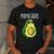 Pregnancy Announcement Shirts Men Dad Papacado Men's Casual T-Shirt Dark Grey