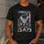 Proud Air Force Dad Shirt Military Family Fathers Day Men's Casual T-Shirt Dark Grey