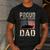 Proud Coast Guard Dad USCG American Flag T-Shirt Men's Casual T-Shirt Dark Grey