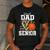 Proud Dad Of A 2026 Senior Basketball Graduation Leopard Men's Casual T-Shirt Dark Grey