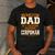 Proud Dad Of Awesome Corpsman Father's Day Men's Casual T-Shirt Dark Grey
