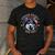 Proud Husky Dad American Flag Patriotic Husky Dad Men's Casual T-Shirt Dark Grey
