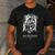 Proud Irish Wolfhound Dad Dog Dad Irish Wolfhound Dog Men's Casual T-Shirt Dark Grey