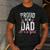 Proud New Dad It's A Girl Father To Be Soon To Be Dad Men's Casual T-Shirt Dark Grey