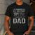 Proud Us Military Dad Father's Day For Dad Grandpa Veteran Men's Casual T-Shirt Dark Grey