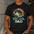 Reel Cool Dad Fishing Vintage Retro Father's Day Men's Casual T-Shirt Dark Grey
