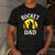 Retro Daddy Bucket Dad Softball Girl Men's Casual T-Shirt Dark Grey Retro Daddy Bucket Dad Softball Girl Men's Casual T-Shirt Dark Grey