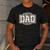 Retro Old Camo Dad Camouflage Hunting Season Father's Day Men's Casual T-Shirt Dark Grey