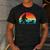 Retro Sasquatch Lover Doxie Wiener Dog Walker Bigfoot Walking a Dog Dachshund Weiner Dog Dad Weenie Small Men's Casual T-Shirt Dark Grey