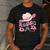 Rodeo Dad Pink Cowgirl 1St Birthday Family Matching Men's Casual T-Shirt Dark Grey